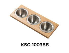 Kraus Kore Set Of 3 Stainless Steel Round Bowls KSC1003BB Main image