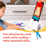 Osmo - Little Genius Starter Kit for Fire Tablet + Early Math Adventure - Valentine Toy/Gift - 6 Educational Games-Counting, Shapes & Phonics-STEM Gifts-Ages 3 4 5(Osmo Fire Tablet Base Included)