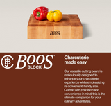 John Boos Boos Block CCB Series Large Reversible Wood Chopping Board, 3-Inch Thickness, 12" x 12" x 3", Maple