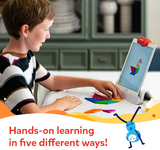 Osmo - Genius Starter Kit for iPad- 5 Hands-On Learning Games- Ages 6-10- Math, Spelling, Problem Solving, Creativity & More- (Osmo iPad Base Included),Multicolor