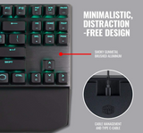 Cooler Master MK-730-GKCM1-US Tenkeyless Gaming Mechanical Keyboard, MX Brown Switch, Ten-Keyless