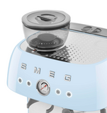 Smeg EGF03PBUK Espresso Coffee Machine with Grinder, Pastel Blue