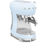 Smeg ECF02BLUK Espresso Coffee Machine with 15 Bar Pump, 1350W, Pastel Blue