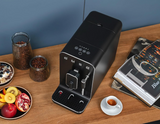 Smeg BCC02FBMUK,50’S Retro Style Bean To Cup Coffee Machine With Milk Frother, 8 Beverage Settings, Multiple Grind Functions, Adjustable Water Hardness, Full Black