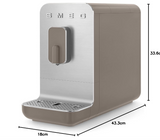 Smeg BCC01TPMUK Automatic Coffee Machine, Taupe