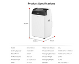 EuropAce 14K BTU Portable Aircon | EPAC 14B6UV | 4-in-1: Air Conditioner, Dehumidifier, Fan, Air Purification with UV Purification