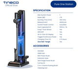 Tineco Pure One - FurFree Smart Cordless Stick Vacuum Cleaner, 60 min Run Time, 4-in-1 OmniHub Auto Self-clean Station, Lightweight, ZeroTangle Brush, Blue