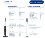 Tineco Floor One S7 Switch - Wet & Dry Vacuum, Cordless, 290W, 65 min Run Time, Smart Floor Washer Multi-Function, Self-Cleaning, Zero Tangle Brush Dual-Edge