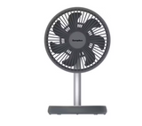 EuropAce 7-Inch Rechargeable DC Fan - Grey (EUF3753D-2)