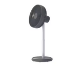 EuropAce 7-Inch Rechargeable DC Fan - Grey (EUF3753D-2)