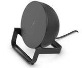 Belkin Boost Charge Wireless Charger STD with Speakers BLK - Qi Compatible - iPhone 12/11/X/8 Series - Wireless Charging Adapter
