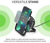 Belkin Boost Charge Wireless Charger STD with Speakers BLK - Qi Compatible - iPhone 12/11/X/8 Series - Wireless Charging Adapter