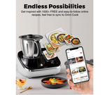 TOKIT Omni Cook Robot All-in-1 Food Processor with 21 Cooking Functions Built-in 7'' Touch Screen