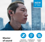 Sennheiser Momentum True Wireless 4 ear buds (Black Graphite) - Noise Cancellation, Microphone Included, Lossless Audio, Transparency Mode Long Battery Life