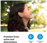 Sennheiser Momentum True Wireless 4 ear buds (Black Graphite) - Noise Cancellation, Microphone Included, Lossless Audio, Transparency Mode Long Battery Life