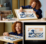 LEGO Art Hokusai – The Great Wave 31208 Building Kit; Japanese Wall Decor or Hobby Gift for Art Lovers and Adults (1810 Pieces)