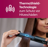 Philips BHS732/00 7000 Series, ThermoShield Technology, Ionisation Function, Ceramic Plates with Argan Oil, Teal Metallic