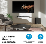 Sennheiser AMBEO Soundbar Mini - Immersive 3D Audio for TV, Movies, and Music - Compact Device with Powerful Adaptive Features, Multiple Connectivity and Intuitive Usage S$429