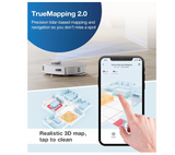 ECOVACS T20 Omni Robot Vacuum Cleaner With Auto Clean and Empty, Deep Sweeping and Mopping, 6000PA Strongest Suction, Auto-Lift Mopping, 55℃ Hot Water Mop Washing, OZMO Turbo 2.0 Technology