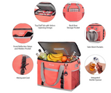 Maelstrom Collapsible Soft Sided Cooler - 75 Cans Extra Large Lunch Cooler Bag Insulated Leakproof Camping Cooler, Portable for Grocery Shopping, Camping, Tailgating and Road Trips，Pink