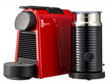 Nespresso Essenza Mini Coffee Machine, Ruby Red & Aeroccino Milk Frother Bundle,A3ND30-SG-RE-NE