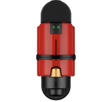 Nespresso Inissia Coffee Machine, Ruby Red & Aeroccino Milk Frother Bundle, A3NC40-SG-RE-NE
