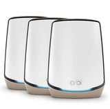 NETGEAR Orbi 860 Series Tri-Band WiFi 6 Mesh System (RBK863S), 3-Pack: 1 Router + 2 Satellite Extenders, Up to 8,000 sq. ft., 100 Devices, 10 Gig Internet Port, AX6000 802.11ax (up to 6Gbps)