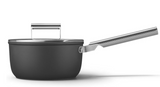 Smeg CKFS2011BLM Saucepan Black, Non-Stick, Aluminium, Patented Base, 20cm
