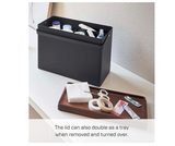 Yamazaki Home First Aid Box Sewing Kit Organizer, One Size, Black