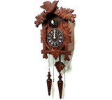 Rylai Vintage Wall Clock Handcrafted Wood Cuckoo Clock-N.DIM. 13x9.5 in