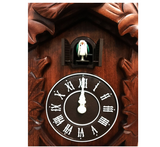 Rylai Vintage Wall Clock Handcrafted Wood Cuckoo Clock-N.DIM. 13x9.5 in