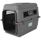 Petmate Sky Kennel for Pets from 30 to 50-Pound, Light Gray