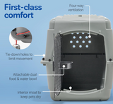 Petmate Sky Kennel for Pets from 30 to 50-Pound, Light Gray