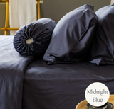 Weavve Home Bed sheet Set, Super King Size, Midnight Blue