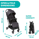 Chicco Trolley Me Convertible Stroller 0m-5y, Emerald