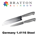 GERMANY BRATTON RAINBOW Stainless steel blade Knife + Free 1 Utility Knife