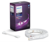 Philips Hue Lightstrip Extension v4 [1m] White and Colour Ambiance Smart LED Kit with Bluetooth, Compatible with Alexa, Google Assistant and Apple HomeKit