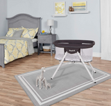Dream On Me Poppy Traveler Portable Bassinet, Dark Grey