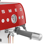 Smeg EGF03RDUK Espresso Coffee Machine with Grinder, Red