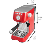 Solis Barista Perfetta Plus Type 1170 Espresso Coffee Machine, Red