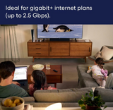 eero Pro 6E mesh Wi-Fi router | 2.5 Gbps Ethernet | Coverage up to 190 m² | Connect 100+ devices | Ideal for streaming, working and gaming | 1-pack