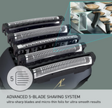 Panasonic ARC5 Electric Razor for Men with Pop-up Trimmer, Wet Dry 5-Blade Electric Shaver with Intelligent Shave Sensor and 16D Flexible Pivoting Head - ES-LV67-K (Black)