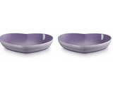 Le Creuset Heart Dish, Medium, Bluebell Purple (2 Pieces)