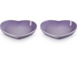 Le Creuset Heart Dish, Medium, Bluebell Purple (2 Pieces)