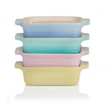 Le Creuset Sorbet Collection 13cm square dish, set of 4