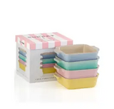 Le Creuset Sorbet Collection 13cm square dish, set of 4