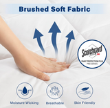 Sleep Philosophy Holden Waterproof Sofa Bed Mattress Protection Pad with 3M Scotchgard Moisture Management - Hypoallergenic Microfiber - 60" x 72" - All Over Elastic Mattress Pad