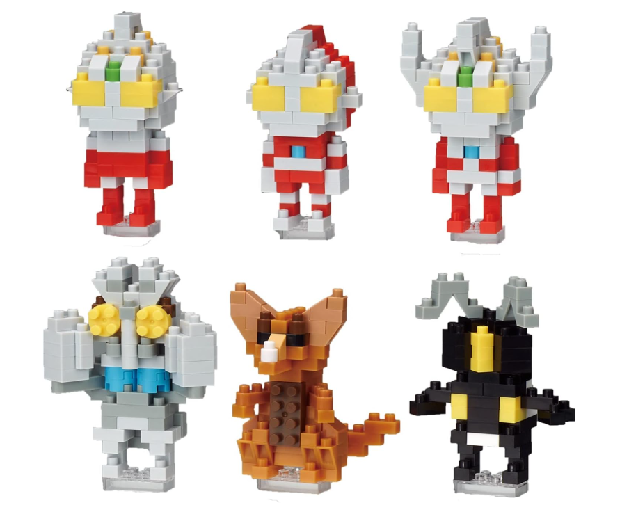 Nanoblock Mini Nano Ultraman NBMC_05S 1 Box = 6 Pieces, Total of 6 Types Main image
