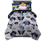 Franco 6A1448 Kids Bedding Super Soft Comforter and Sheet Set with Sham, 5 Piece Twin Size, Batman