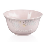 Le Creuset Frill Bowl with Gold Decal, 360ml, Macaron Pink